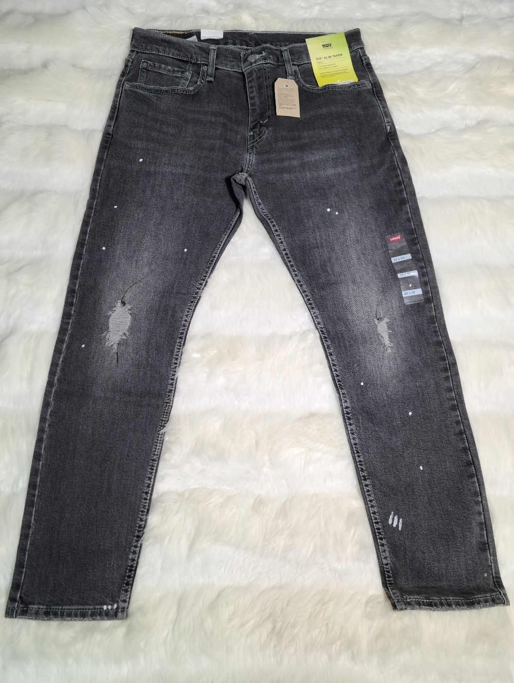 Levi's 512 Slim Taper Gray Jeans Men 32x30 NEW